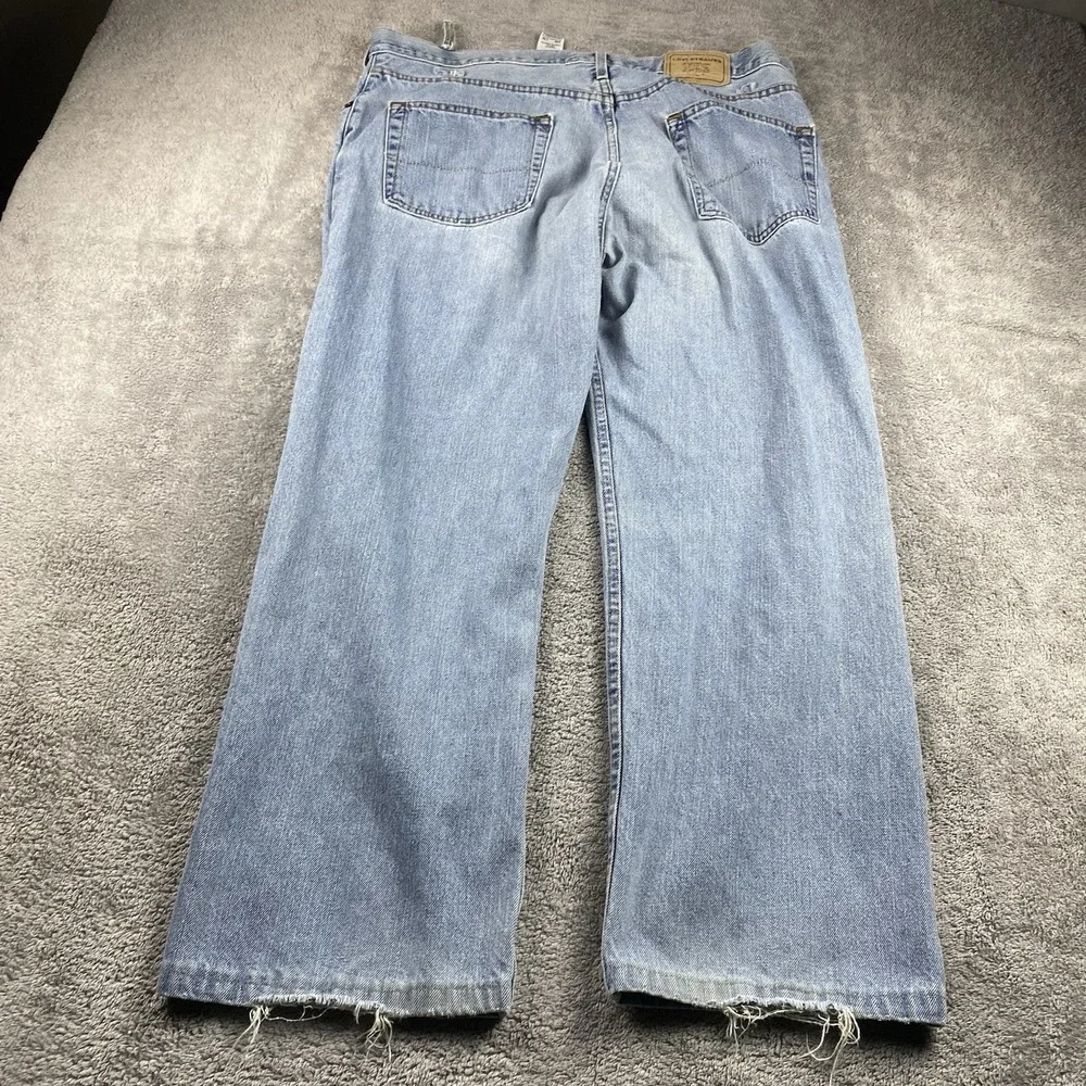 Levis Strauss‎ Signature Loose Straight Mens 38x29 Blue Light Wash High Rise